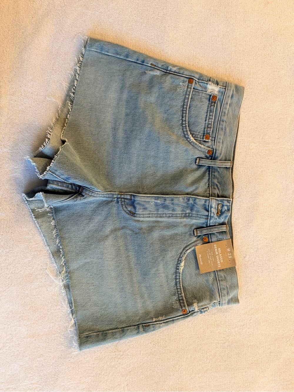 Madewell Light Blue Denim Cutoff Shorts